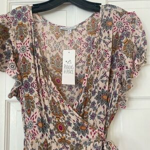 Nwt patron of peace wrap maxi